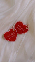 Porte clé coeur "hot girl vote lfi"