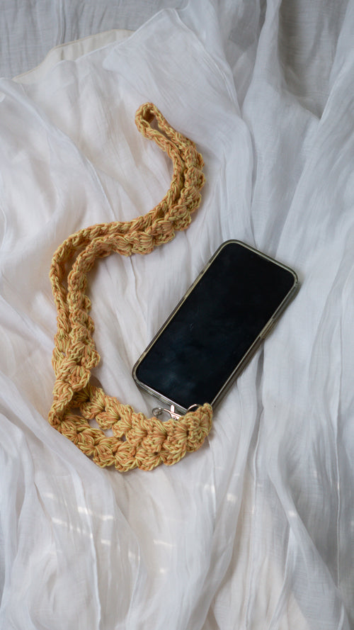 Lanière de téléphone bandoulière bicolore Valoche Studio