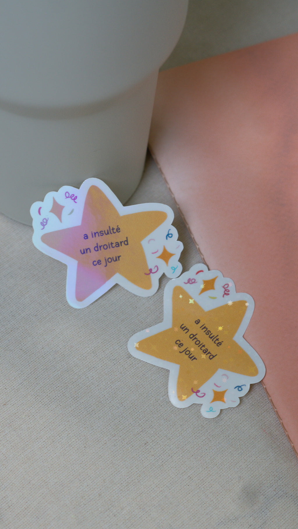 Sticker "A insulté un droitard"