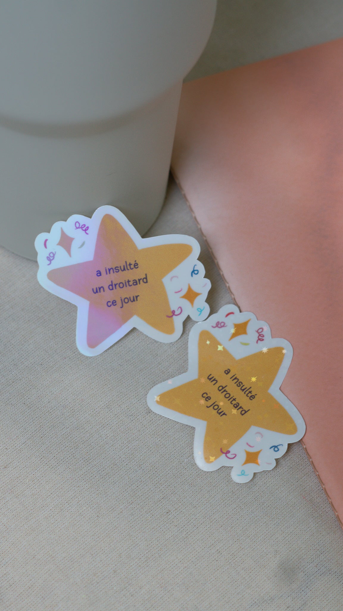 Sticker "A insulté un droitard"